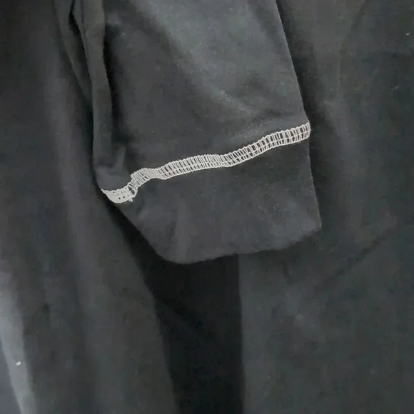 Sport Savwy Interlock Round Neck Raglan Sleeve Top- Black - Picture 4 of 8